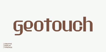 Geotouch Font Poster 1