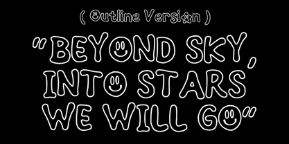 Retro Smile Font Poster 3