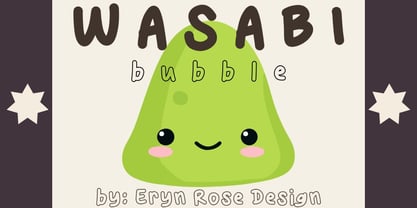 Wasabi Bubble Font Poster 2