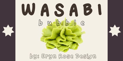 Wasabi Bubble Font Poster 1