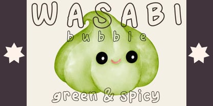 Wasabi Bubble Font Poster 9