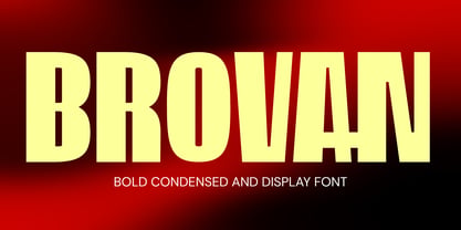 Brovan Font Poster 1