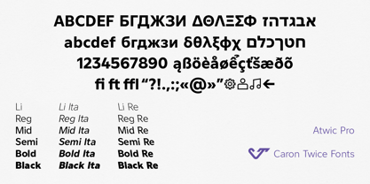 Atwic Pro Font Poster 15
