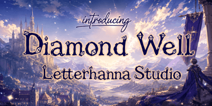 Diamond Well Font Poster 1