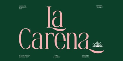 La Carena Font Poster 1