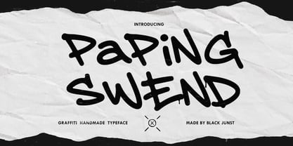 Paping Swend Font Poster 1