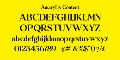 Amaryllis Font Poster 9