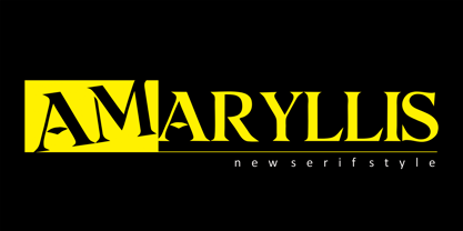 Amaryllis Font Poster 2