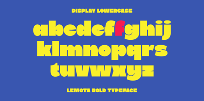 Lemota Font Poster 10