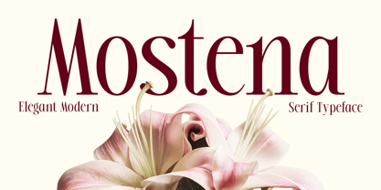 Mostena Font Poster 1