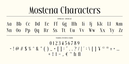 Mostena Font Poster 10