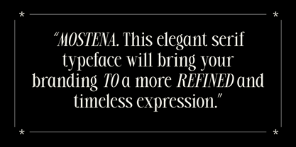 Mostena Font Poster 6