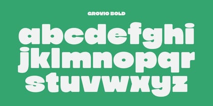 Grovio Font Poster 8