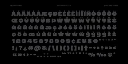 Grovio Font Poster 11