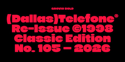 Grovio Font Poster 4