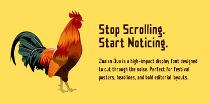 Jualan Jua Font Poster 4