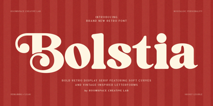 Bolstia Font Poster 1