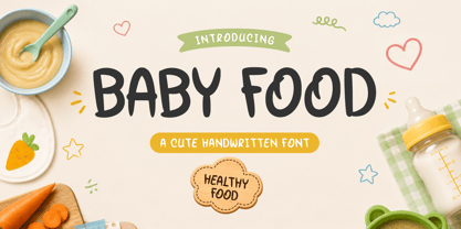 Baby Food Font Poster 1