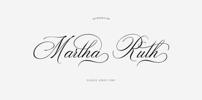 Martha Ruth Font Poster 1
