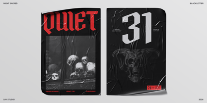 Night Sacred Font Poster 9
