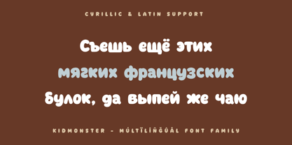 Kidmonster Font Poster 8