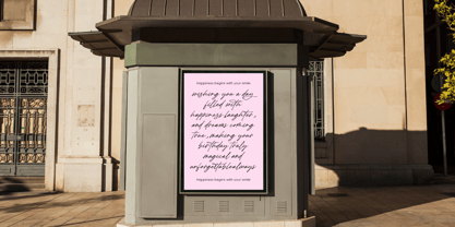 Autograph Westhelin Font Poster 9