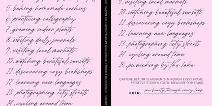 Autograph Westhelin Font Poster 3