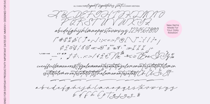 Autograph Westhelin Font Poster 10