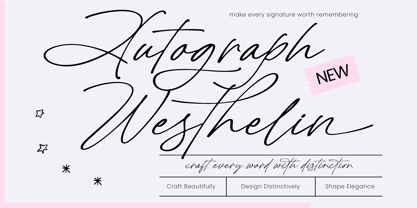 Autograph Westhelin Font Poster 1