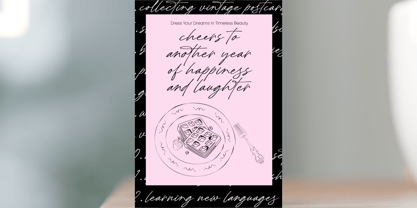 Autograph Westhelin Font Poster 8