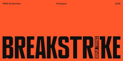 PRAK Breakstrike Font Poster 1