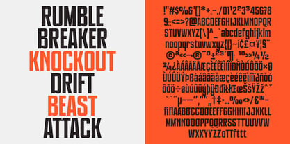 PRAK Breakstrike Font Poster 5