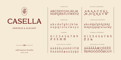 Casella Font Poster 7