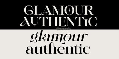 Glamour Authentic Font Poster 1