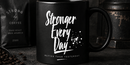 Black Stroke Font Poster 7