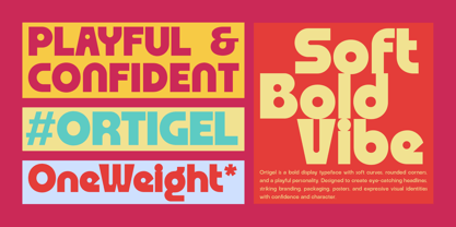 Ortigel Font Poster 7