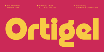 Ortigel Font Poster 1