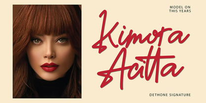 Dethone Signature Font Poster 10