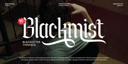 Blackmist Font Poster 1