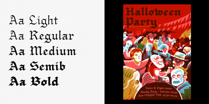 Young Fraktur Font Poster 2