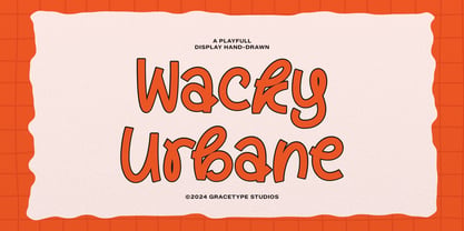 Wacky Urbane Font Poster 1
