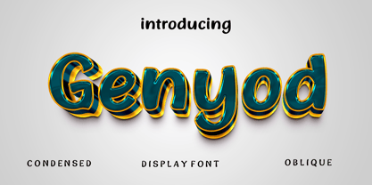 Genyod Font Poster 1
