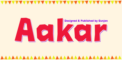 Aakar Font Poster 1