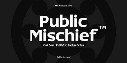 MN Wichtown Sans Font Poster 5