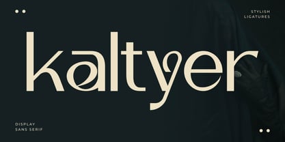 Kaltyer Font Poster 1