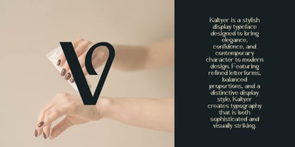 Kaltyer Font Poster 7