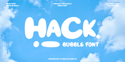 Hackbubble Font Poster 1