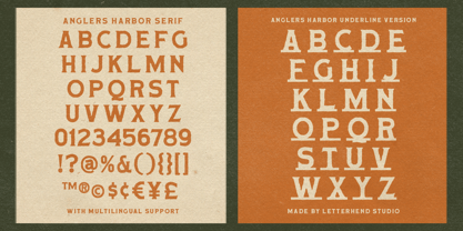 Anglers Harbor Font Poster 10