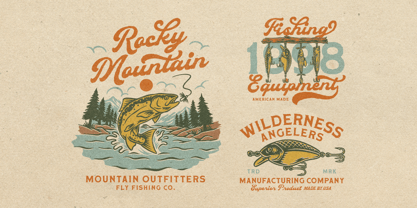 Anglers Harbor Font Poster 12