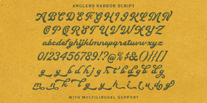 Anglers Harbor Font Poster 9